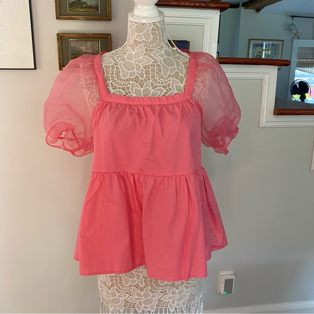 POMANDER PLACE x Tuckernuck Pink Tinsley Top Medium